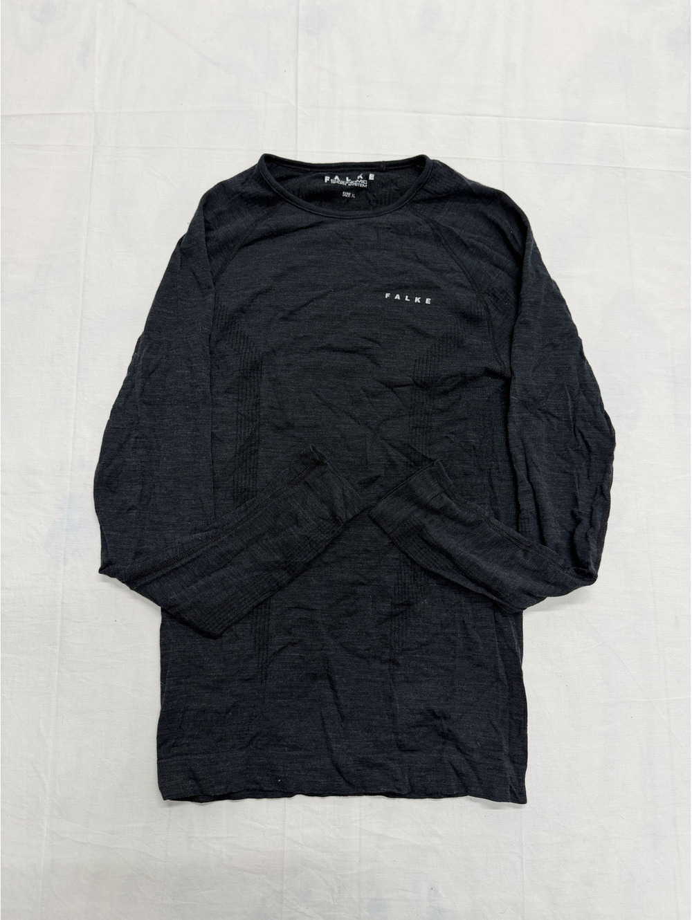 Falke Ergonomic Sport System Long Sleeve Shirt Size XL Black